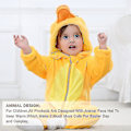 Miniatyrbilde 3 av 5: Unisex Dyredrakt Vinter Høst Flanell Hettegenser Romper F Duck 80CM