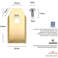 Miniatyrbilde 3 av 5: Reservedeler for Husqvarna / Automower / Gardena / Yardforce Robotgressklipper