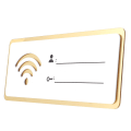 Miniatyrbild 3 av 3: Vit skylt med wifi-lösenord, skylt för gästrum, utskrivbar wifi-skylt, hotell wifi-tavla, akrylskylt för wifi
