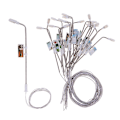 Miniatyrbillede 1 af 3: 20 stk. Model Miniatur Gadelamper Ho Oo Skala Leds Hvid 1:150
