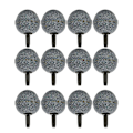 Miniatyrbillede 2 af 2: 12 stk. 20 x 20 mm holdbare runde luftsten mineral boble diffusor luftsten til akvarium fisketank pumpe og hydroponics