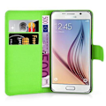 Pikkukuva 4 / 5: Samsung Galaxy S6 -kotelo - korttipaikoilla ja jalustatoiminnolla MINT GREEN