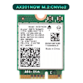 Pikkukuva 4 / 5: Wi-fi 6 Ax201 M.2 Key E Cnvio 2 Wifi-kortti Dual Band 3000mbps Langaton Bluetooth 5.0 Ax201ngw,wi