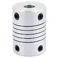 Miniatyrbillede 1 af 5: 6mm til 8mm Akselkobling 25mm Længde 18mm Diameter Kobling Aluminium Legering Ledforbindelse til 3D P