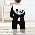 Miniatyrbilde 4 av 5: Unisex Dyredrakt Vinter Høst Flanell Hettegenser Romper F Panda 100CM