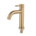 Miniatyrbillede 1 af 3: Børstet guld enkelt koldt bassin hane 304 materiale bassin mixer badeværelse vask hane vand vask mixer