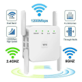 Pikkukuva 5 / 5: 1200mbps langaton Wifi-vahvistin Repetidor Repeater White EU plug