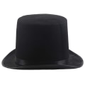 Miniatyrbillede 3 af 5: Top Hat Sort Velour