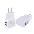 Miniatyrbilde 4 av 5: 1A 2A Dobbel USB Mobiltelefonlader 71 Dobbel Port Android Reiselader Europeisk og Amerikansk Standard Laderhode
