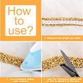Miniatyrbillede 4 af 5: Rhinestone Crystal Ribbon 3 Yards Rhinestone Diamond Ribbon Roll Bling Ribbons til bryllupskagedekorationer Fødselsdagshåndværk, 3 ruller i 3 størrelser