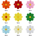 Miniatyrbillede 2 af 4: 36 stk. broderede stryge-på stofpatch sy-på patch blomstermønster mini solsikke broderede patches til tøj jeans hat rygsække