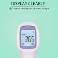 Miniatyrbillede 2 af 3: Infrarød termometer pandetermometer berøringsfri termometer termometer husholdning elektronisk termometer