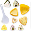 Miniatyrbillede 1 af 5: 2 stk. japansk risboldeformet sushiform, onigiri-maskine, trekant, sushiform, risform, sake-farvet nori, risske