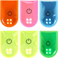 Pikkukuva 1 / 4: 6 magneettisen LED-klipsin setti - ladattava USB:llä - korkea näkyvyys - retkeilyyn, juoksuun, lenkkeilyyn, urheilukassiin - 5 väriä