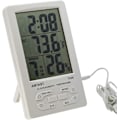 Miniatyrbillede 1 af 4: Digitalt indendørs og udendørs termometer hygrometer fugtighedstester temperaturmonitorer med eksterne sensorer