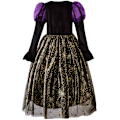 Pikkukuva 3 / 5: Halloween-asu, lasten hame, cosplay-noita-asu, cosplay-mekko