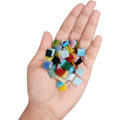 Miniatyrbillede 3 af 5: Mosaikfliser til kreative hobbyer (600 stk / 400g) - 1 x 1cm - Sortiment af glasmosaikfliser til indretning, rammer, blomsterkrukker, spejle,