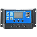 Miniatyrbillede 2 af 5: 30A 12/24V LCD Solar regulator Régulator USB dobbelt controller regulator