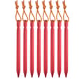 12-pack tältpinnar, 18 cm campingtältpinnar med förvaringsväska.