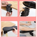 Miniatyrbillede 3 af 5: Justerbart computerbord Ergonomisk bordplade Retry Tastaturstøtte Administration Roterende forlængerpudeholder (Sort)