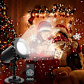 Miniatyrbild 3 av 5: Jul LED-projektor för utomhusbruk, vattentät projektor med fjärrkontroll, jul- och Halloween-dekorationsprojektor för inomhusfestival