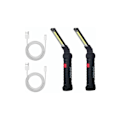 Miniatyrbilde 1 av 5: 2 x COB Arbeidslampe Oppladbar LED LED Broadcasting COB ARBEIDSLAMPE LED ARBEIDSLYS GÅ MED MAGNETISK BASE Inspektionslampe for fotturer, camping