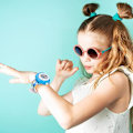 Miniatyrbild 4 av 5: Barnklocka, Projektionsleksaker, Digital Armbandsur med Projektor, Barnleksak - 24 Projektionsmönster, Smartklocka med Digital Projektor för Pojkar och