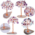 Miniatyrbilde 5 av 5: Ametyst Krystalltre Naturlig Reiki Healing Krystall Edelsten Bonsai Penger Tre Feng Shui Krystall