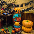Miniatyrbillede 5 af 5: Sort glitrende Halloween-banner, Halloween-temafestdekorationer