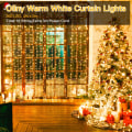 Miniatyrbilde 3 av 5: Innendørs julegardinlys - Varmhvit 300 LED 3m x 3m USB-drevne julelys 8 moduser/timer/fjernkontroll for utendørs/soverom/par