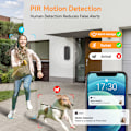 Miniatyrbillede 4 af 5: Video video Hjemmelavet Kamera WiFi Intelligent Interfektion Fjernovervågning Humanoid Genkendelse High Definition High Definition Video Dørklokke/Blac