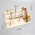 Miniatyrbild 4 av 4: Trä tredimensionellt pussel mekanisk spårboll barn DIY intellektuell utveckling montering modell vetenskapligt experiment leksak