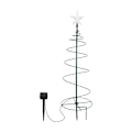 Miniatyrbilde 1 av 4: 1 stk. Julejuletre solcelle, utendørs dekorasjon, utendørs hagelys, lyslenke, juledekorasjon LED-lys, høyde 60 cm (b