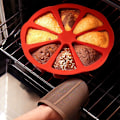 Miniatyrbild 5 av 5: Bakform, livsmedelsgodkänd silikonform för kakor, 8-håls förtjockad non-stick 8-punkts Sikang kakform, pizzatallrik