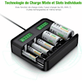 Miniatyrbillede 5 af 5: LCD universal batterioplader - Ni-MH genopladelig batterioplader, batteridetektionsteknologi