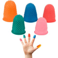 Miniatyrbillede 1 af 5: Gummifingerpuder Beskytter Sy Gummigenanvendelig til sortering, optælling af penge, skrivning osv.