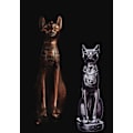 Miniatyrbilde 4 av 4: Egyptisk katt-ornament, ett stykke (4,2 tommer, svart)