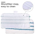Miniatyrbild 3 av 5: Set med 2 multi-yta pads för ångmopp - hållbara rengöringspads i mikrofiber - Ångmopp tillbehör - Tvättbart överdrag - Rektangulär
