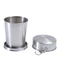 Miniatyrbillede 3 af 5: Rustfrit sammenklappelig rejsekrus i rustfrit stål, 3 enheder, genanvendeligt sammenklappeligt kaffekrus, sammenklappelig kop, bærbar rustfrit stålkrus med taske til udendørs cam