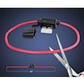 Pikkukuva 4 / 5: 8 kpl 12V sulakepidike vedenpitävä 14AWG 20A auto auton moottorin sulake terä