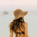 Miniatyrbilde 2 av 5: Kvinners Solhatt Bredbremmet Dame Sommer Strandhatt Foldbar Reise Halmhatt