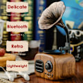 Miniatyrbillede 3 af 5: Bærbar Retro Bluetooth Højttaler TF Kort Trådløs Højttaler Musik Afspiller