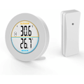 Miniatyrbillede 1 af 5: Indendørs og udendørs termometer, digitalt trådløst termometer med probesensorer, HD LCD-display temperaturdetektor, min/maks-hukommelse, trend, ℃/℉