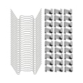 Miniatyrbillede 1 af 5: 100 stk. fastgørelsesclips til glas med rustfrit stål-effekt med 50 trådclips til drivhus i drivhus og 50 z-clips til drivhus