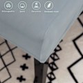 Miniatyrbild 5 av 5: Stolskydd Set om 4 Stretch Stolskydd Universal Polyester Stolskydd för Matsal Hotell Bankett Fest Dekoration Bröllop, Ljus Grå