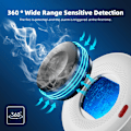 Miniatyrbillede 3 af 5: Tuya WiFi røgalarm, brandbeskyttelse lydalarm sensor, mobiltelefon applikation, SOSH alarm alarm alarm alarm