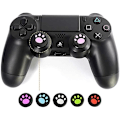 Miniatyrbild 3 av 4: Silikon skyddande hölje för Sony PS3 PS4 PS2 Xbox One Xbox 360 Xbox One X S PS4 Pro Gamepad Controller Röd+Blå Katt Mönster