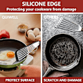 Miniatyrbillede 3 af 5: Silikone Fiskespatel, Rustfrit Stål Spatula Til Fisk Med Huller, Varmebestandig, Fleksibel, Metalske Til Non-Stick Kogegrej