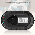 Miniatyrbillede 4 af 5: Li-ion Batterioplader, Erstatnings Hurtig Batterioplader Lithium Batteri Ladestation til 12V DC 1.5A Makita BL1013 BL7010 (EU Stik)