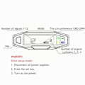 Miniatyrbillede 5 af 5: Universal Motorcykel Digital Tachometer LCD Display Karburator Digital Speedometer Odometer med Sensor